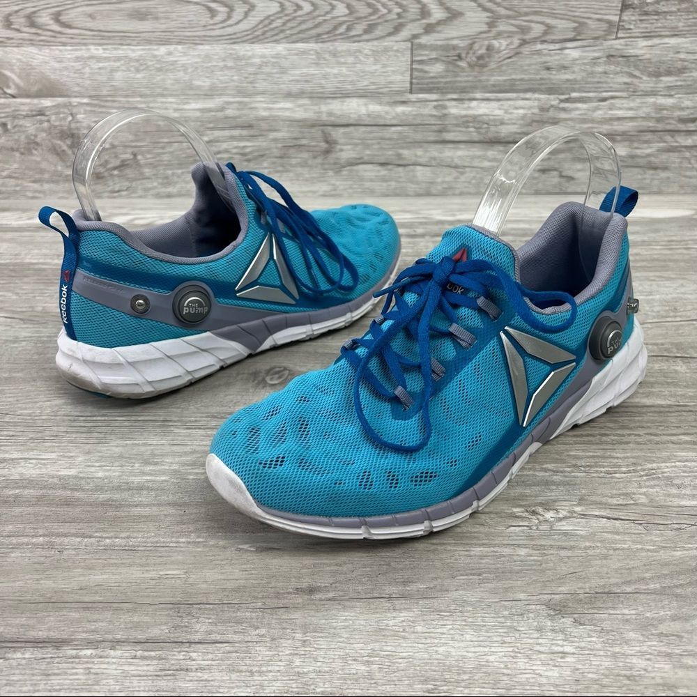 Womens Reebok Running Sneakers ZPump Fusion 2.5 Light Blue  Size 8.5
